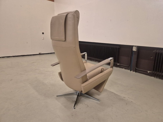 Jori Idaho - Draaibare Relaxfauteuil - Leer - Beige – Verstelbare relaxstoel, Leather, Metal (photo 7 of 11)