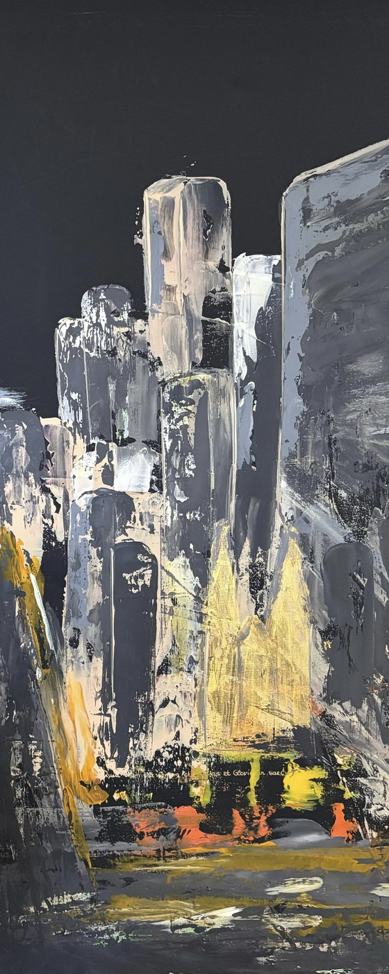 Image 1 of NYC, 5th Ave......100x120 cm mixed media on canvas