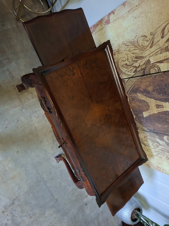 Image 1 of Table à thé anglaise classique antique, table à boissons Wishkeybar dim, 82x45cm et 71cm de haut
