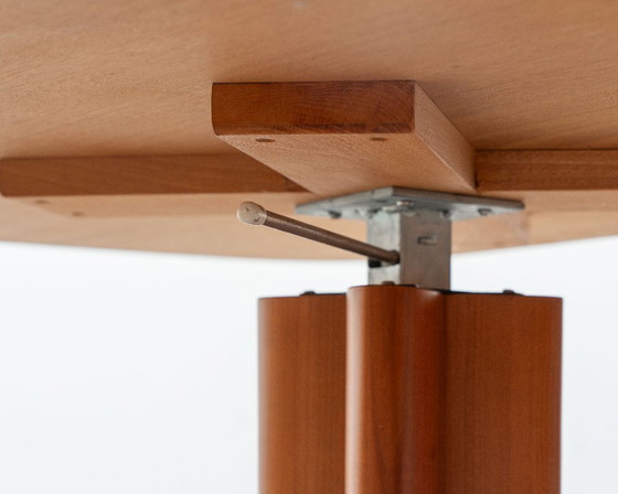 Image 1 of Tavolo da pranzo/tavolino da caffè, regolabile in altezza, in legno di ciliegio, anni '70