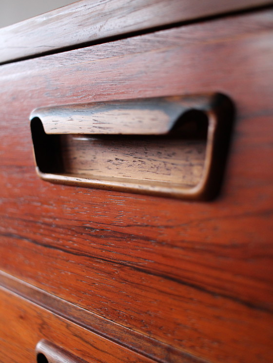 Image 1 of Vintage Deense ladekast in palissander door Gunnar Nielsen Tibergaard