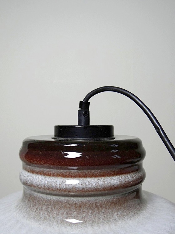 Paar Große Herda Emaillierte Keramik Pendelleuchten, 1970er Jahre – Ceramic (photo 13 of 13)
