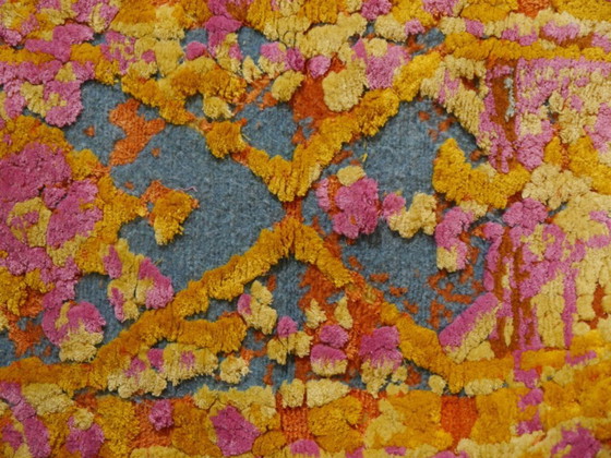 Image 1 of Zijden vloerkleed - Modern design vloerkleed Heriz zijde 300 x 250