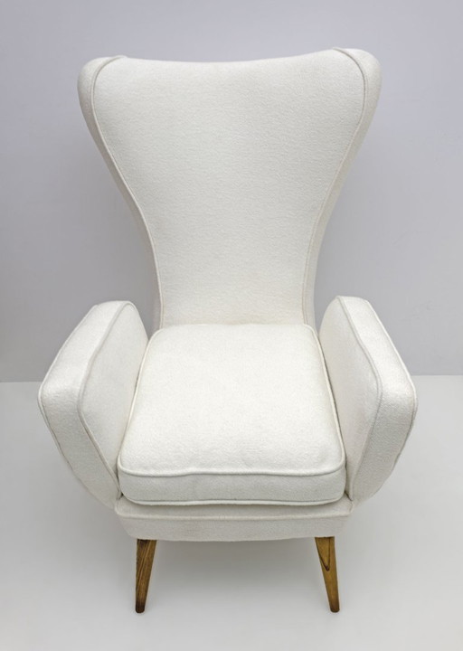 Emilio Sala & Giorgio Madini Bouclè fauteuil voor Fratelli Galimberti Cantù, 50S