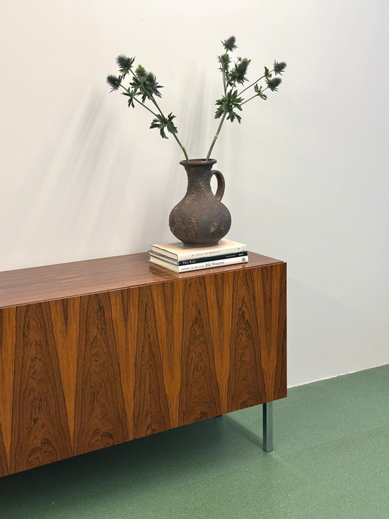 Rosewood Sideboard, Germany, 1960s, Chrome, Mid Century Modern (photo 7 of 10)