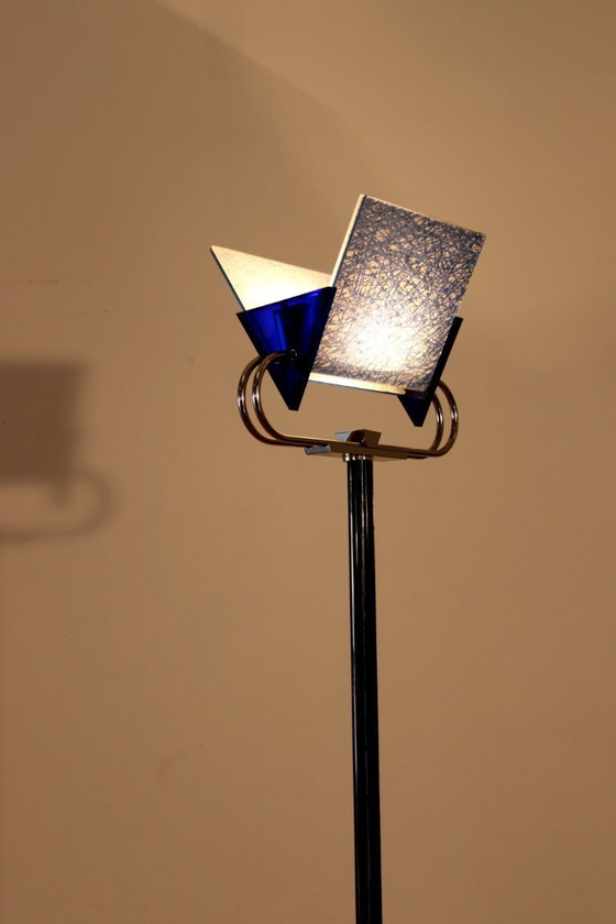 Image 1 of Lampada da terra vintage Triana di Arteluce, 1985 di Perry King e Santiago Miranda