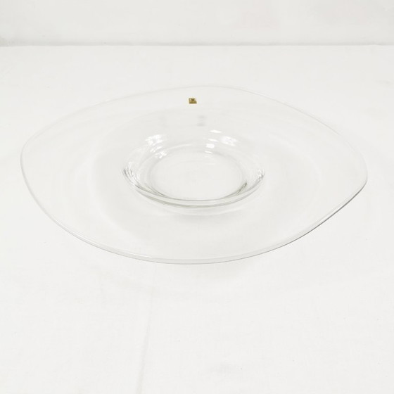 Image 1 of Large glass fruit plate by Erwin Eisch, Germany, 1960s