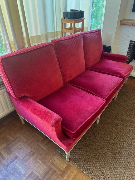 Poltrona vintage in velluto unica – pezzo d'arredamento di grande impatto / elemento d'arredo esclusivo