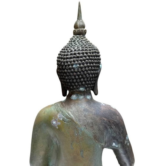 Estatua de Buda de bronce china temprana – Análisis técnico, Período Yongle (1402–1424) – Esculturas, Bronze (photo 11 of 13)