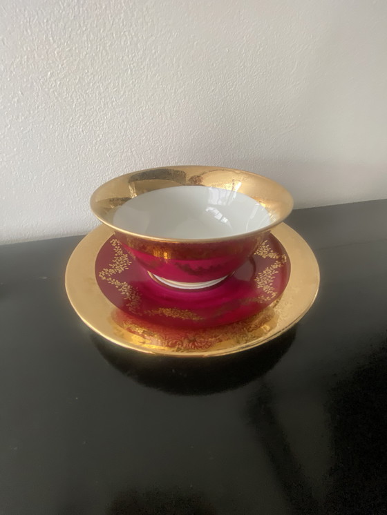 Image 1 of Tazza grande Vintage 60 Collection Porcellana fine di Limoges dorata in oro fino