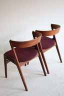 Juego de 2 sillones Fire, Kai Kristiansen, década de 1950.