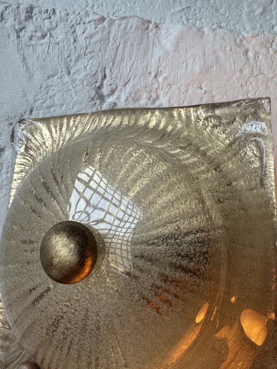 Image 1 of Aplique de pared de cristal de Murano, década de 1970