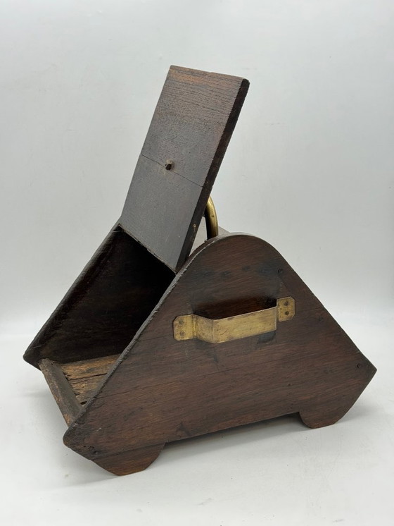 Image 1 of Victorian Bin - Mahogany - 1850-1900 - coal scuttle , reading tray