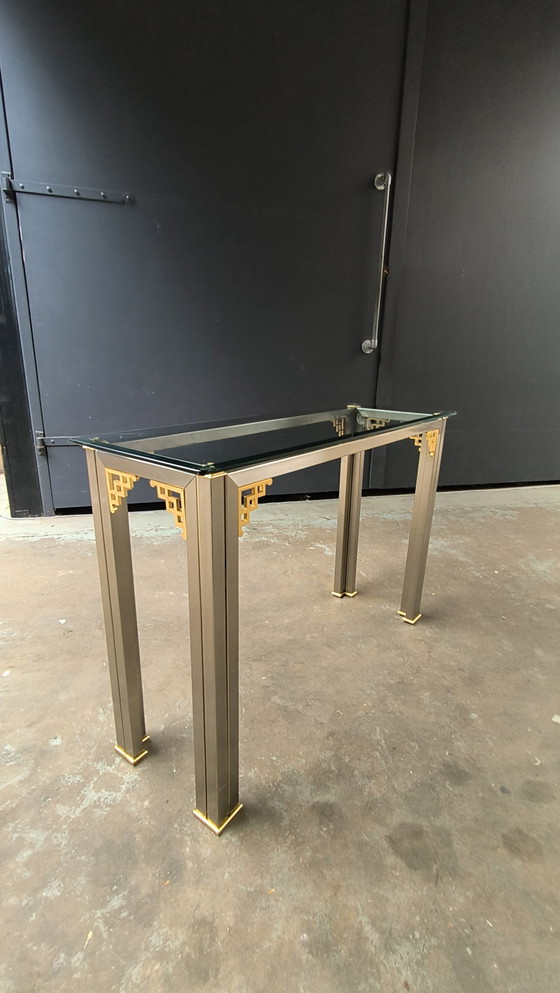 Image 1 of Tavolino laterale Hollywood Regency Maison Jansen Design 