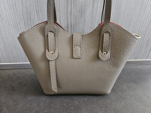 Italienische Lederhandtasche – top handle tassen, Leather (photo 2 of 5)