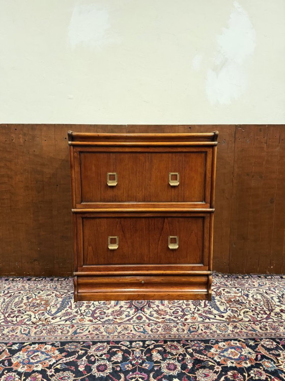 Original Globe Wernicke Filing Cabinet – Wood, Brass (photo 2 of 11)