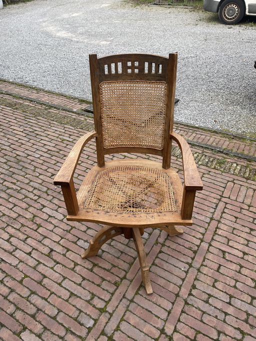 Sedia da ufficio in teak