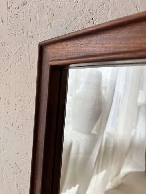 Sleekly designed Danish wall mirror from the sixties