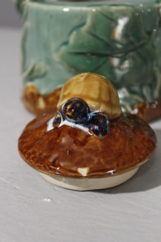 Image 1 of Athezza Franca - Théière vintage céramique à la tortue France XXème