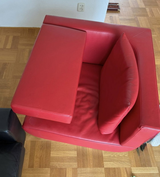 JORI Ice Cube Fauteuil – Rood Leder – Design Klassieker – Leather (photo 3 of 6)