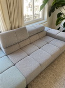 Montèl landscape grey + mint green (hocker)