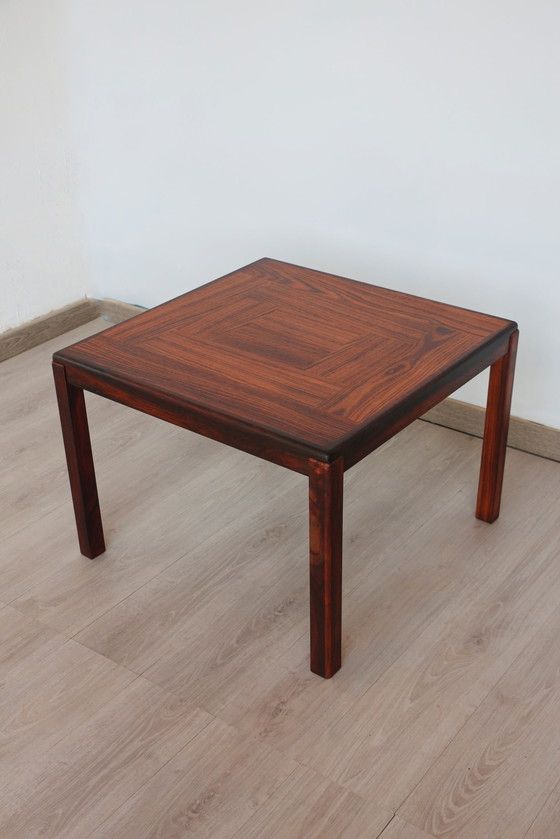 Image 1 of Table d’Appoint Carrée en Palissandre – Henning Kjaernulf pour Vejle Stole & Møbelfabrik, Danemark, Années 60