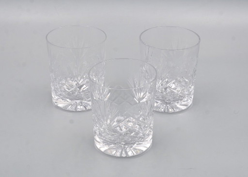 6 vintage glazen, in de stijl van de jaren 60