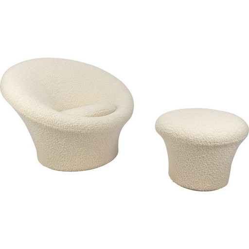 Vintage Mushroom armchair and ottoman by Pierre Paulin for Artifort, 1960s