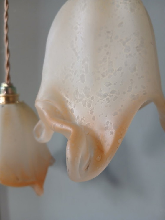 Image 1 of Set di 2 lampade a sospensione vintage in stile Murano - Mid Century - Italia