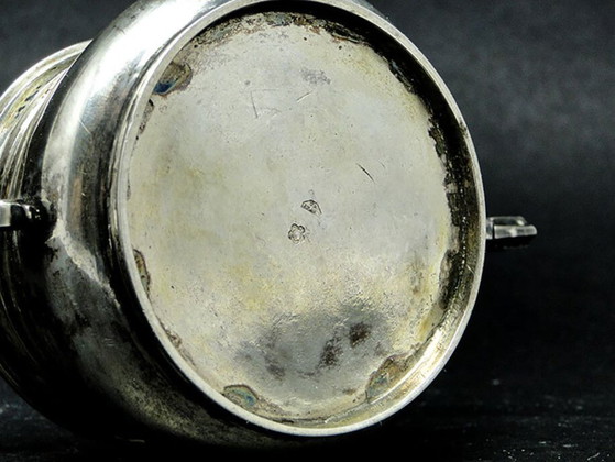 Biedermeier-Zuckerdose aus Silber, Österreich, 19. Jahrhundert – Tischdekoration, Silver (photo 6 of 13)