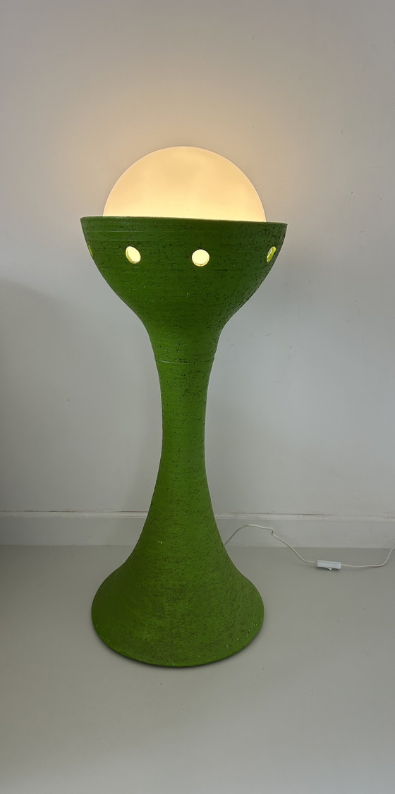Image 1 of Vintage ceramic floor lamp Doria Leuchten