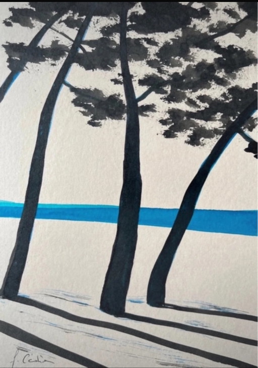 Artist's sketch 21x15cm