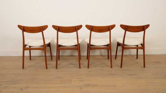 Image 1 of 4 x dining chair | Teak | Newly upholstered