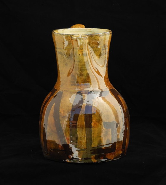 Spanish Folk Art Sangria Jug or Wine Pitcher  Early 20th Century. – Crockery, Ceramic (photo 3 of 7)