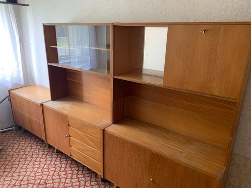 Large modular wall unit by Jiří Jiroutek for Interiér Praha, Czechoslovakia, 1964