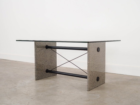 Image 1 of Glazen salontafel, Italiaans design, jaren 60, gemaakt in Italië.