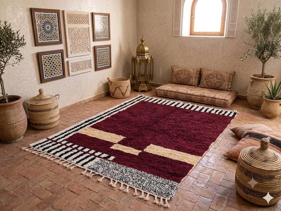 Alfombra Béni Ourain, artesanía tradicional tejida a mano, tamaño 1,5/2,5 m – Accupunto, Wool (photo 3 of 8)