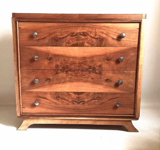 Commode 4 tiroirs Art Déco Hauteur 83,5 cm