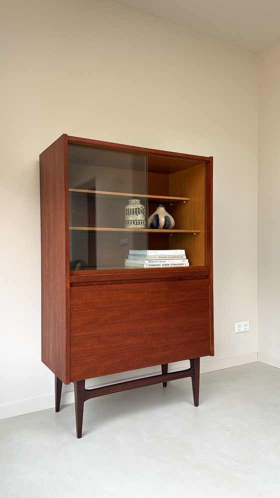 Image 1 of Vintage wooden display cabinet