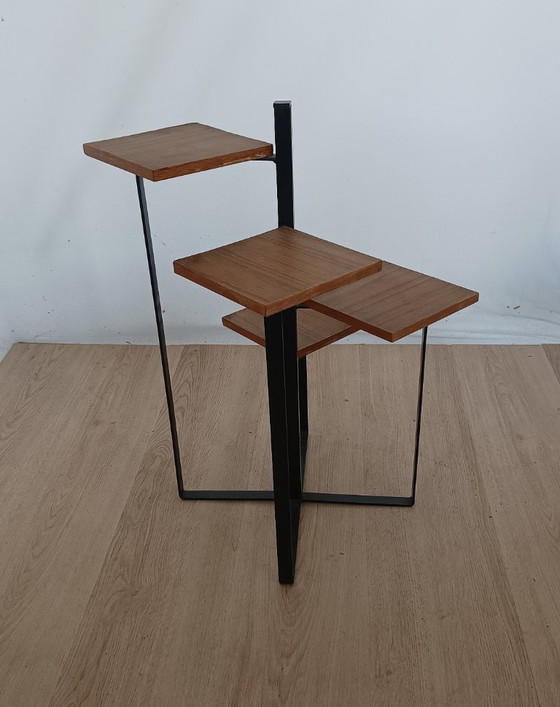 Sixties Plant Table – Metal, Wood (photo 9 of 10)