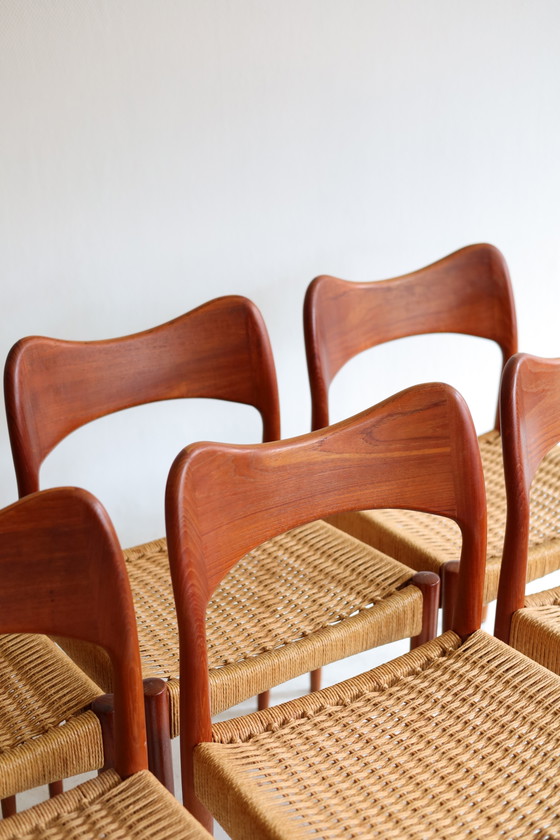 Set di 6 sedie da pranzo Arne Hovmand Olsen – Wood (photo 3 of 6)