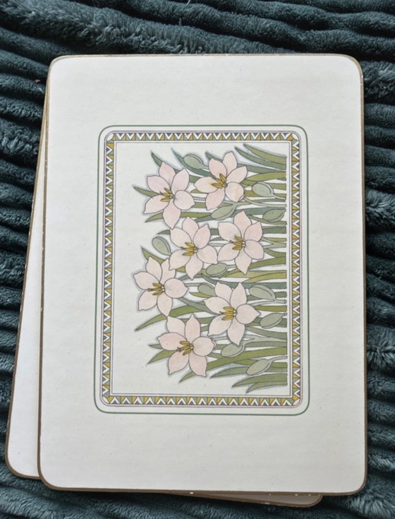 Image 1 of 6 vintage onderzetters Tauton Vale