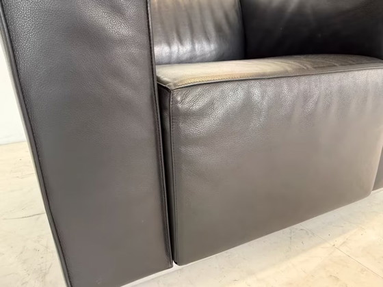Cassina Blox Armchair Office Leather Reception Chair Design – Metal (photo 12 of 17)