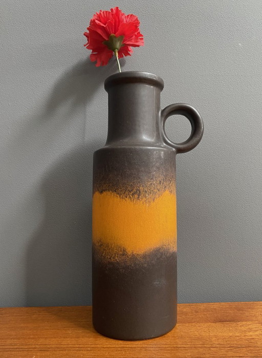 Brown and Orange West Germany Vase Scheurich Model 401-28 1970s – vazen, Ceramic (photo 2 of 12)
