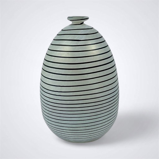 Bertil Vallien pour Kosta Boda – Vase signé « Aphrodite » – Collection d'artiste – Grand verre d'art suédois