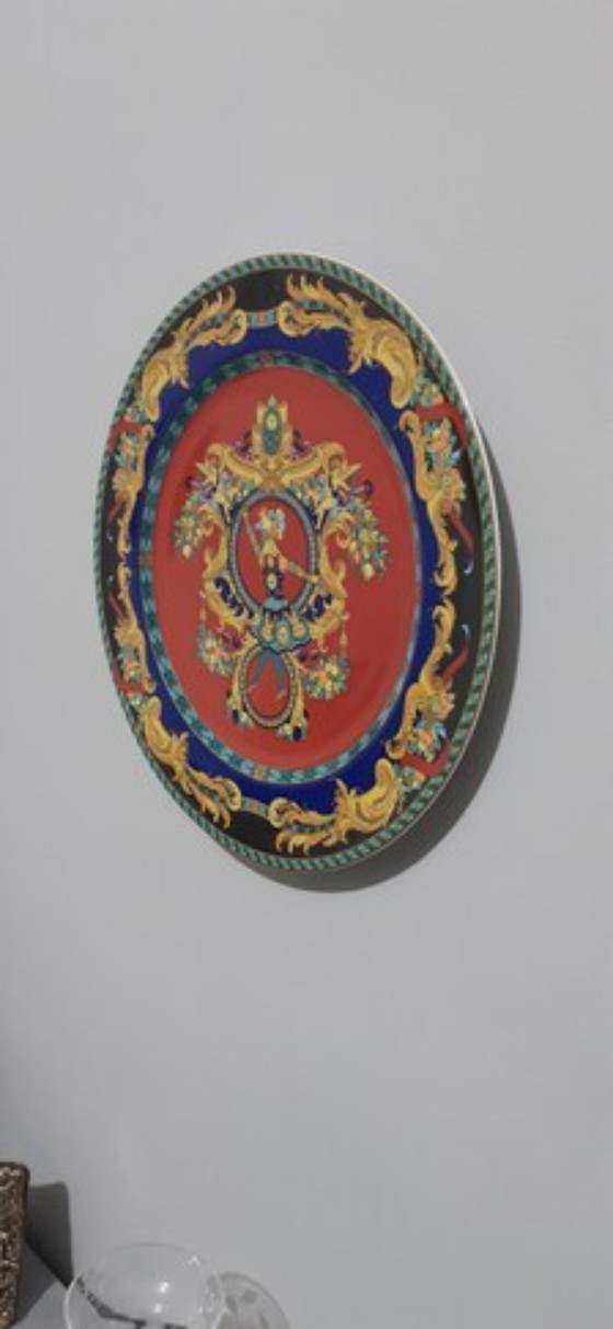 Piatto in Porcellana Versace Rosenthal “Le Roi Soleil” – 31 cm, 1995 – Decorazioni murali, Ceramic (photo 9 of 9)