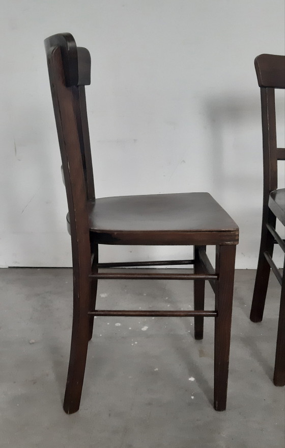 Image 1 of Set di 4 sedie da bistrot Thonet 1920