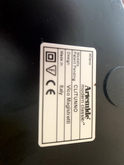 1x lámpara de pie CLITUNNO de Vico Magistretti para Artemide Modern Classic