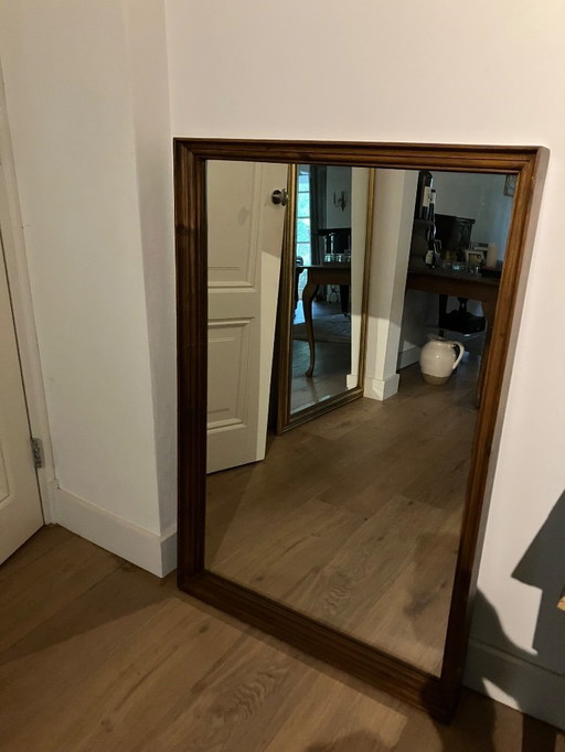 Vintage teak mirror