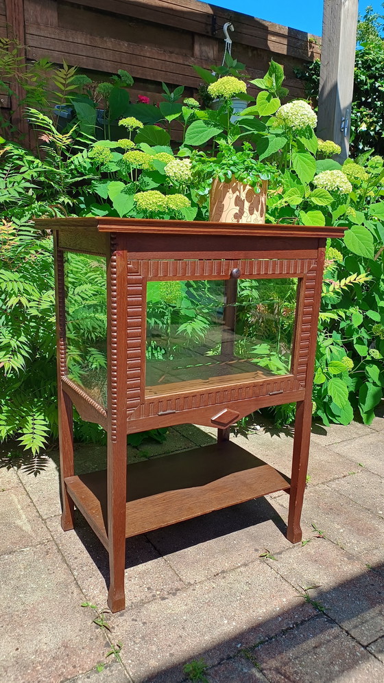 Image 1 of Mobiletto da tè Art Déco della scuola di Amsterdam